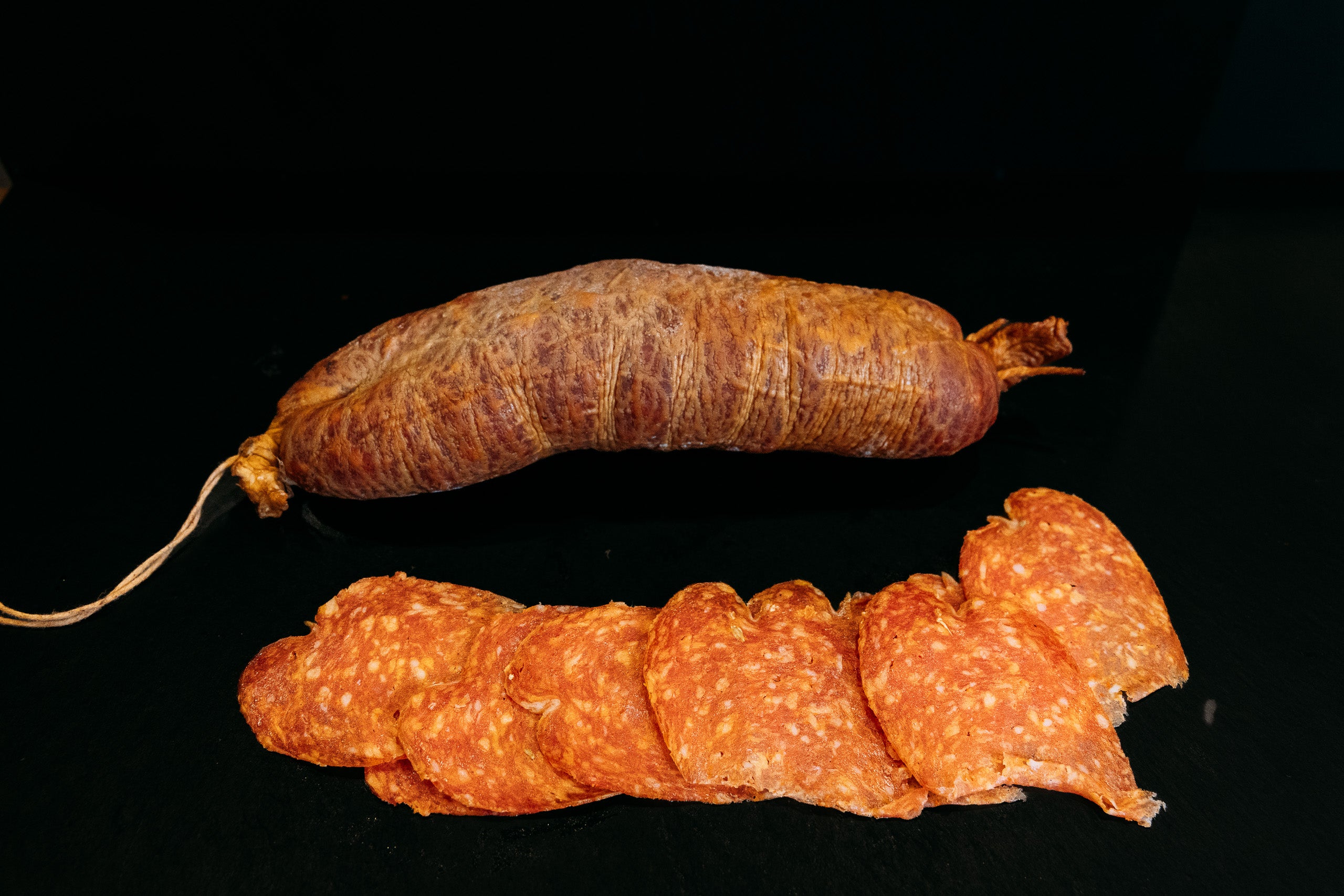 Oma Salami Piment Espalette – geschnitten
